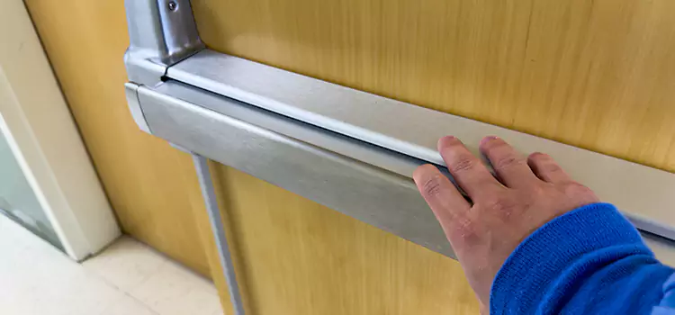 Installing a Push Bar on a Door Las Vegas